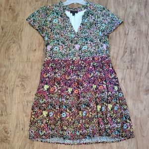 Tribal Femme Multicolor Floral Dress